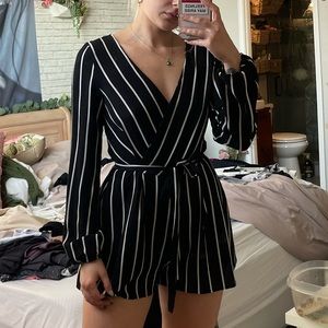stripped romper